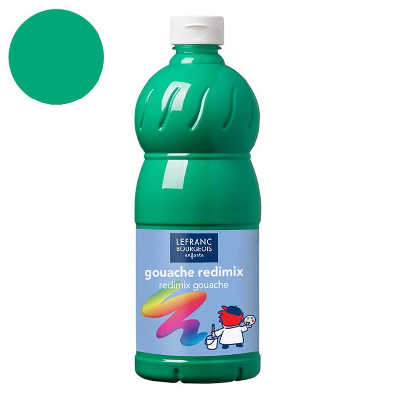 Farba plakatowa L&amp;B Gouache Redimix 1 l - 563 Brilliant green