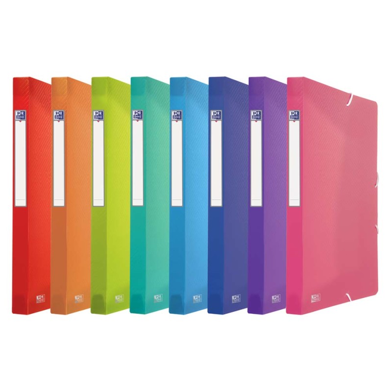 Teczka szeroka z gumką przejrzysta Oxford A4+ violet