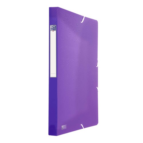 Teczka szeroka z gumką przejrzysta Oxford A4+ violet