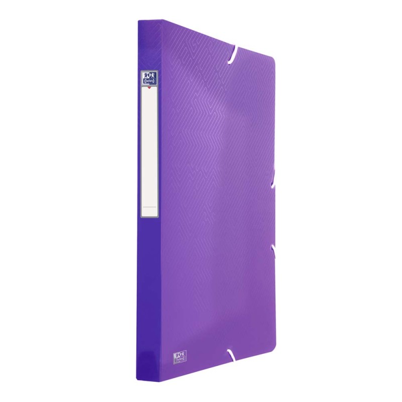 Teczka szeroka z gumką przejrzysta Oxford A4+ violet