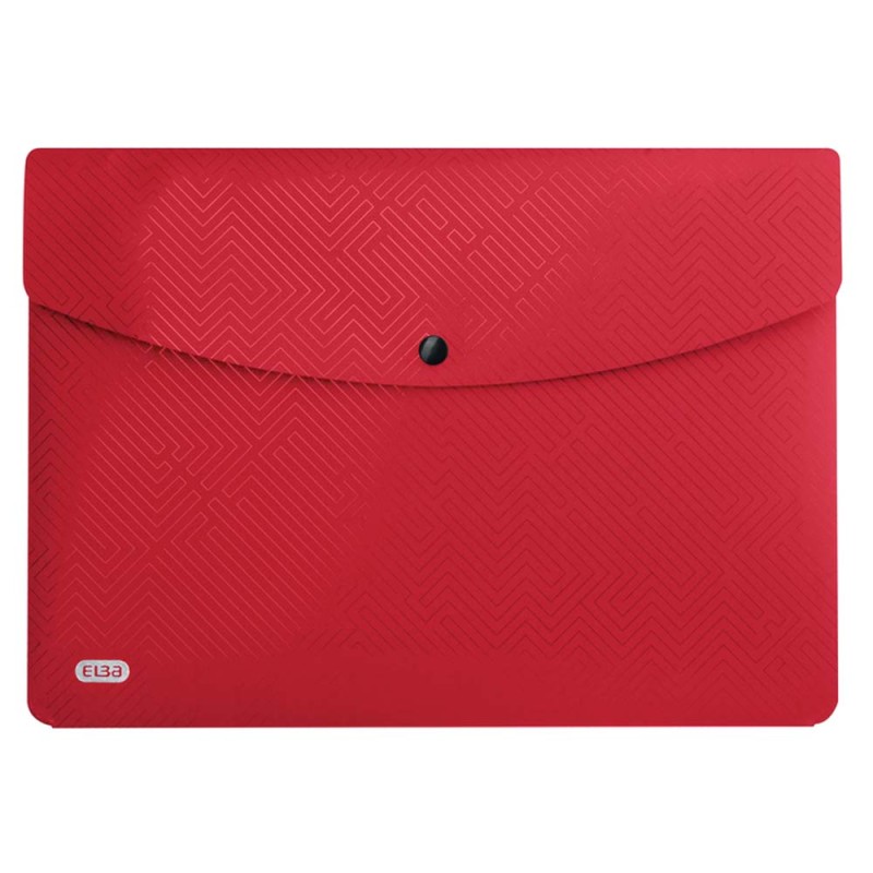 Teczka koperta nieprzejrzysta Elba A4 red