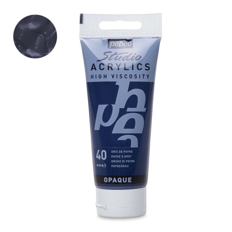 Farba akrylowa Studio Pebeo 100 ml - 40 Payne's grey