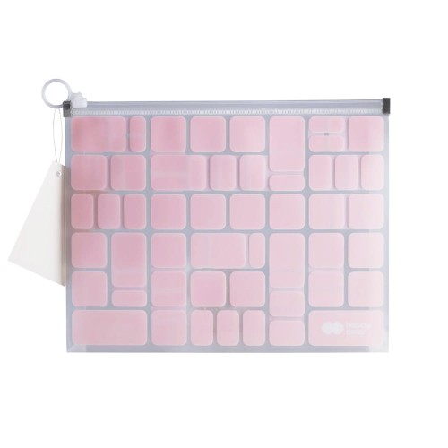 Teczka z suwakiem Happy Color Trendy B5 Różowa