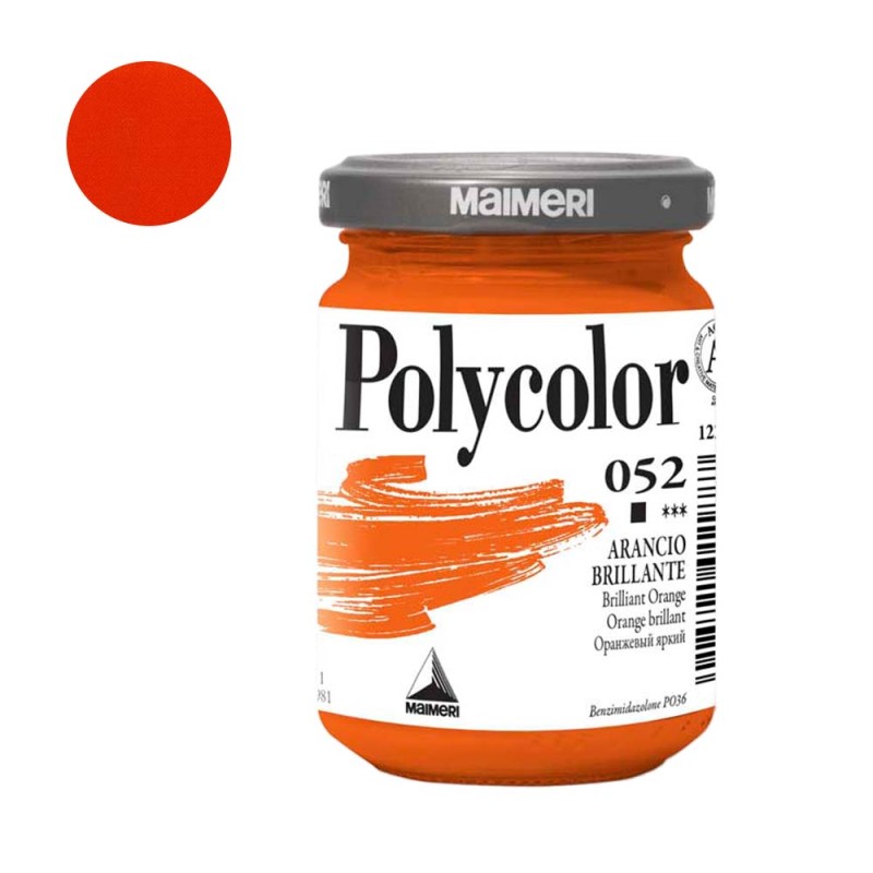 Farba akrylowa Polycolor 140 ml - 052 Brilliant Orange