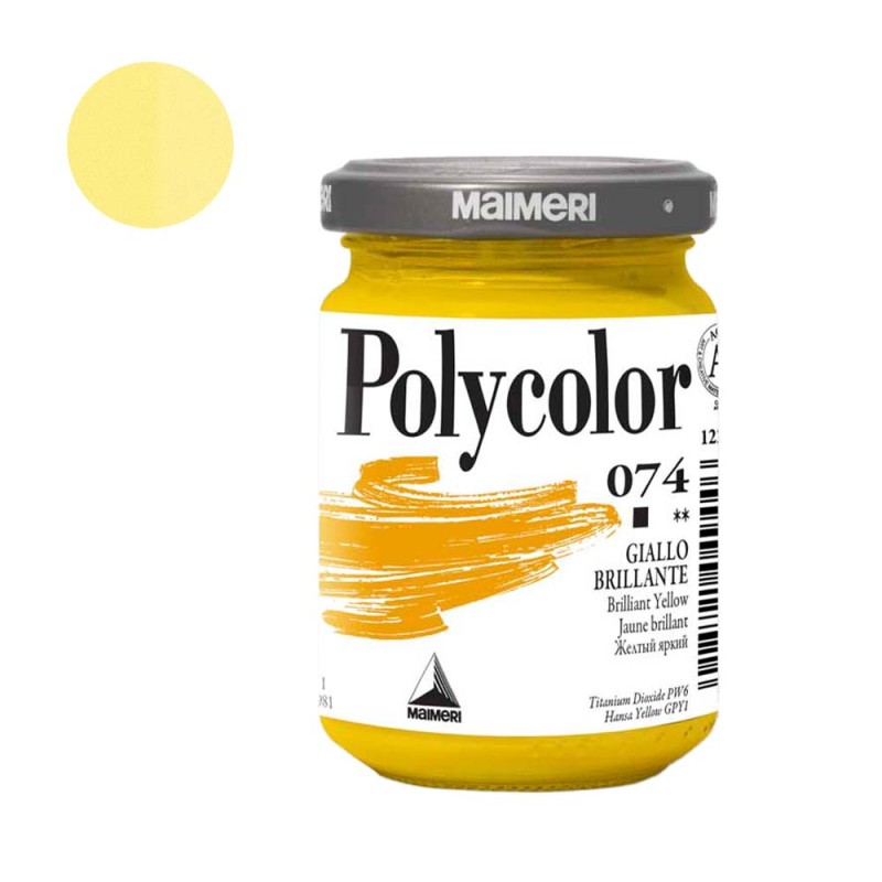 Farba akrylowa Polycolor 140 ml - 074 Brilliant Yellow