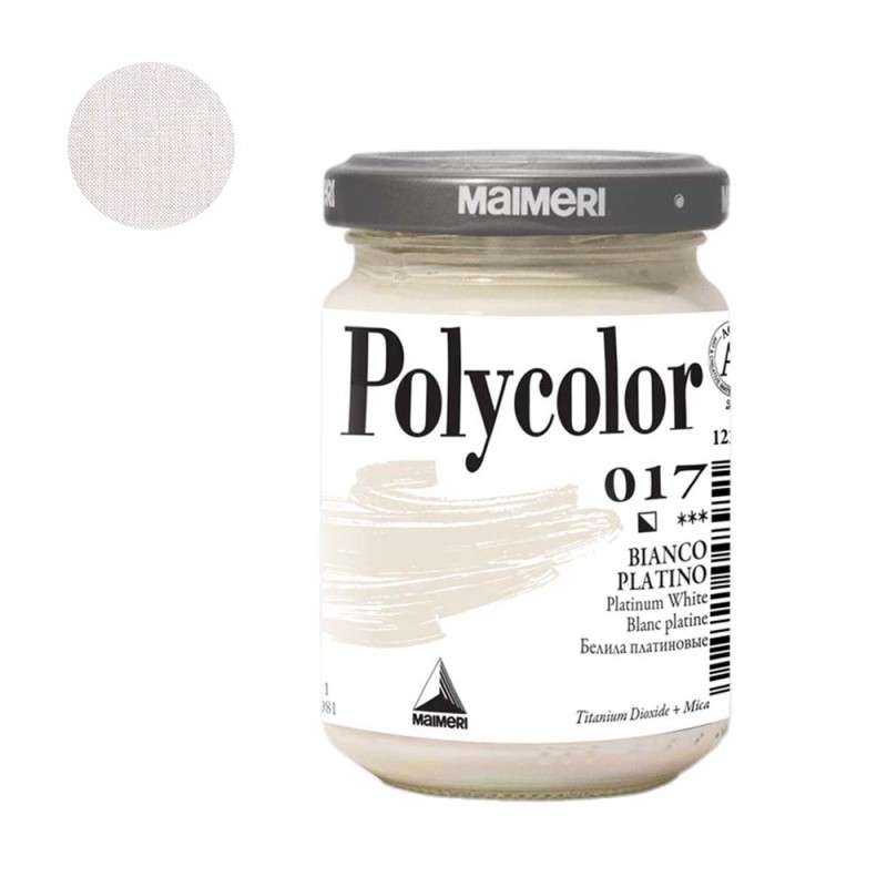 Farba akrylowa Polycolor 140 ml - 017 Platinum White