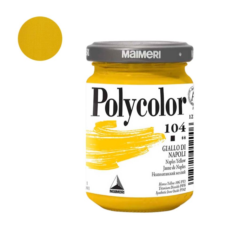 Farba akrylowa Polycolor 140 ml - 104 Naples Yellow