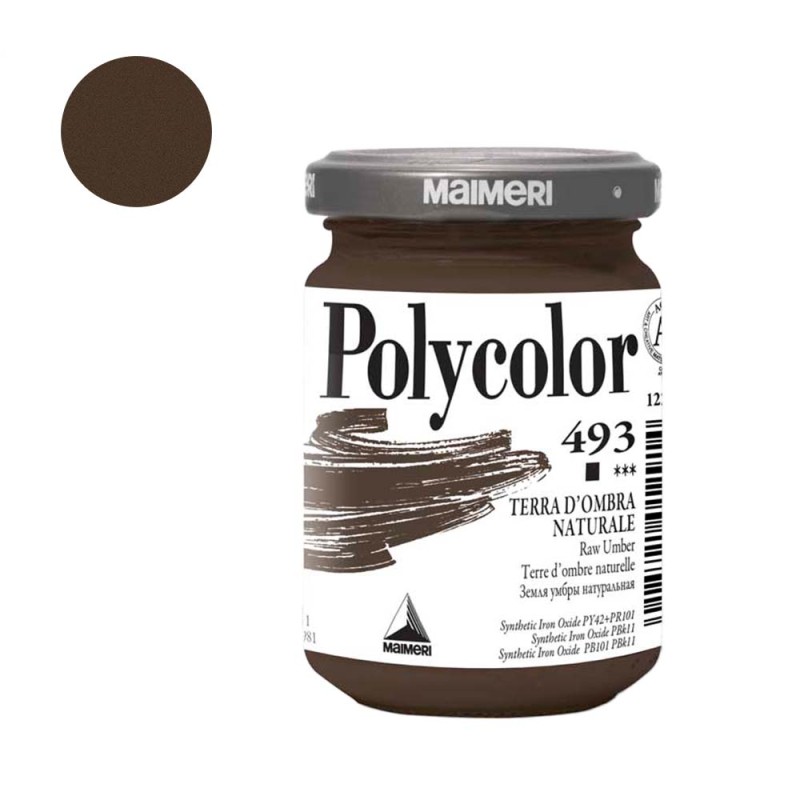 Farba akrylowa Polycolor 140 ml - 493 Raw Umber