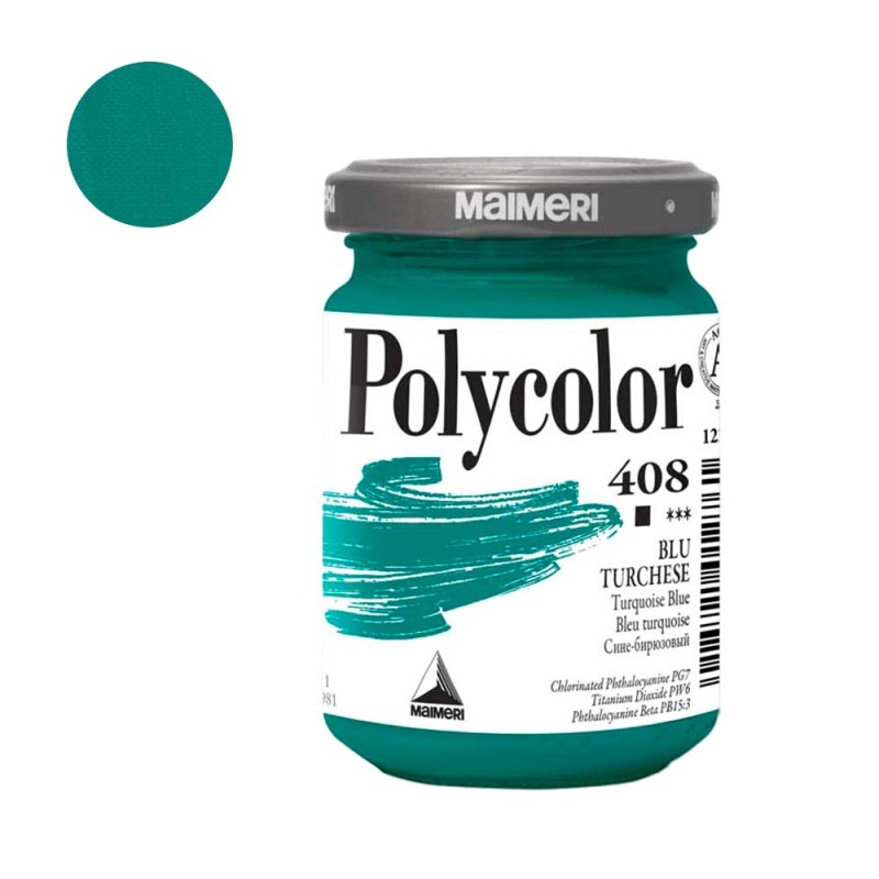 Farba akrylowa Polycolor 140 ml - 408 Turquoise Blue