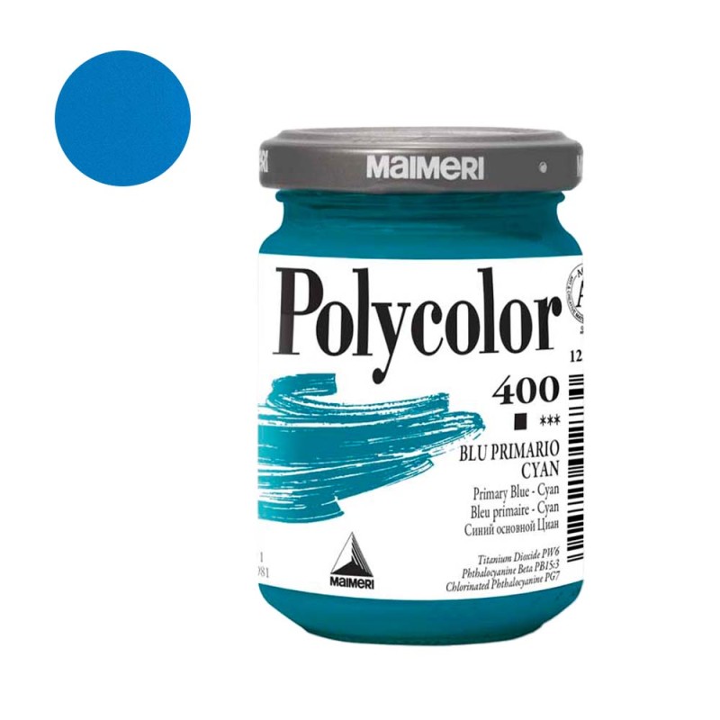 Farba akrylowa Polycolor 140 ml - 400 Primary Blue Cyan