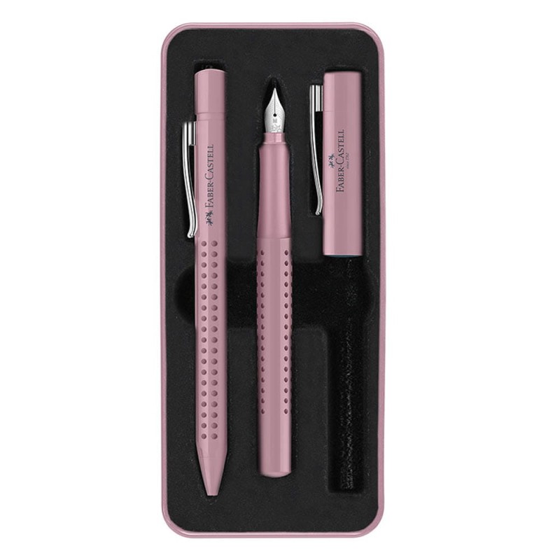 Zestaw prezentowy Faber-Castell pióro wieczne + długopis GRIP 2010 Rose Shadows