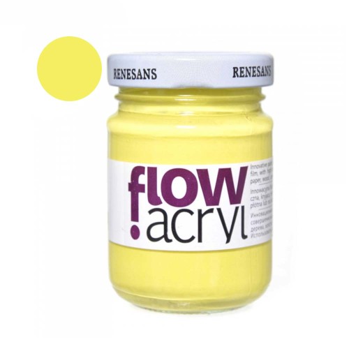 Farba akrylowa Flow 110 ml - 04 Żółta Cytrynowa