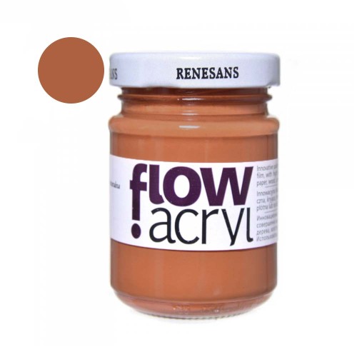 Farba akrylowa Flow 110 ml - 10 Ziemia sieneńska naturalna