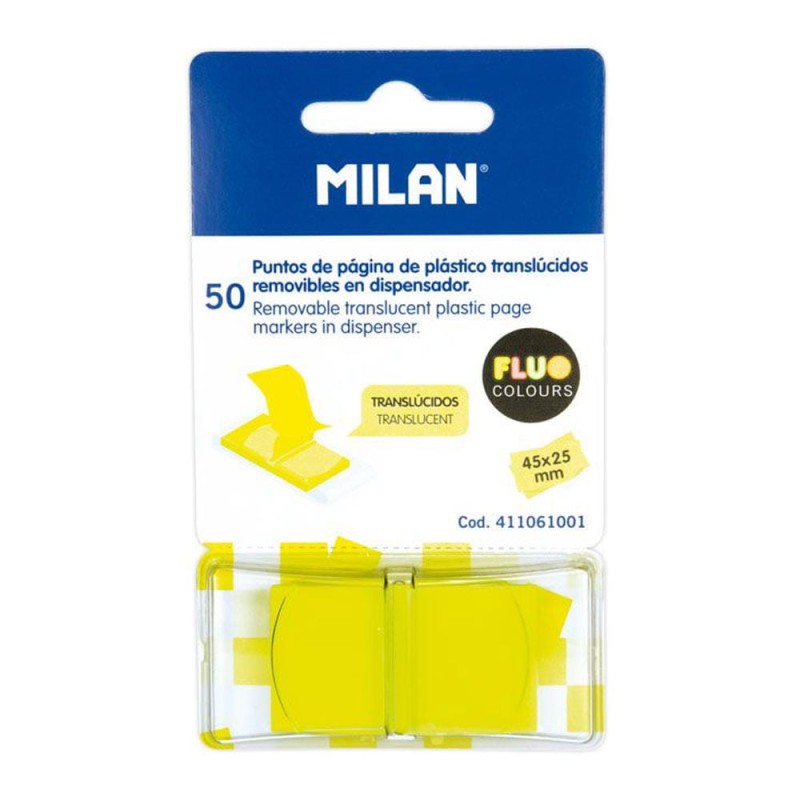 Zakładki indeksujące transparentne Milan Fluo