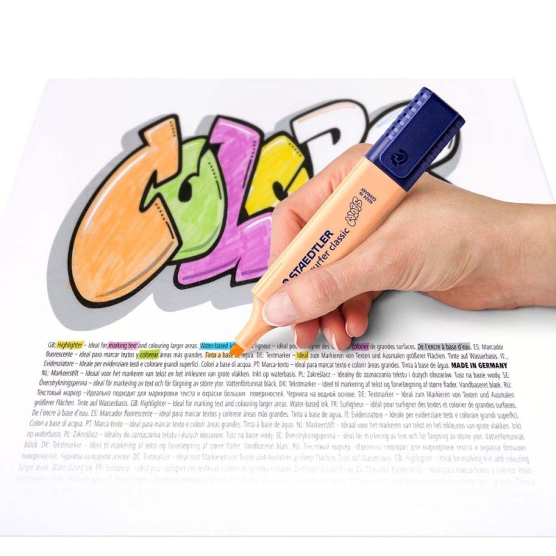 Zakreślacze Staedtler Textsurfer Classic Pastel 6 szt