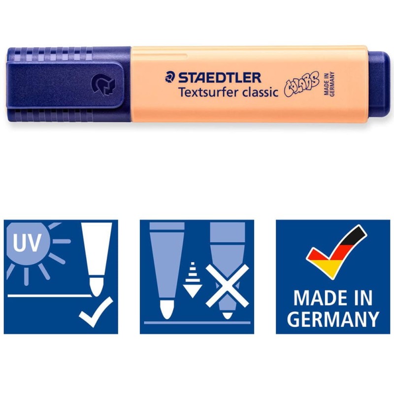 Zakreślacze Staedtler Textsurfer Classic Pastel 6 szt