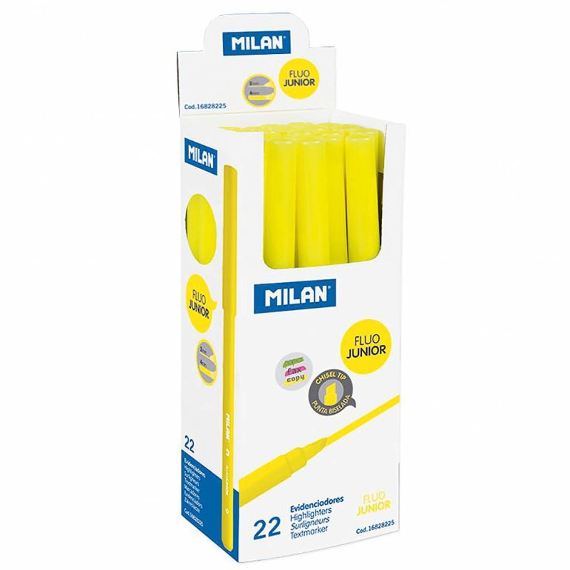 Zakreślacz Milan Fluo Junior - żółty