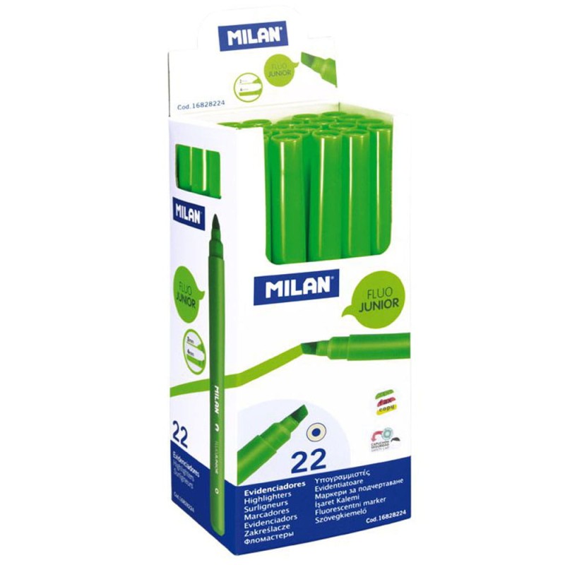 Zakreślacz Milan Fluo junior - Zielony