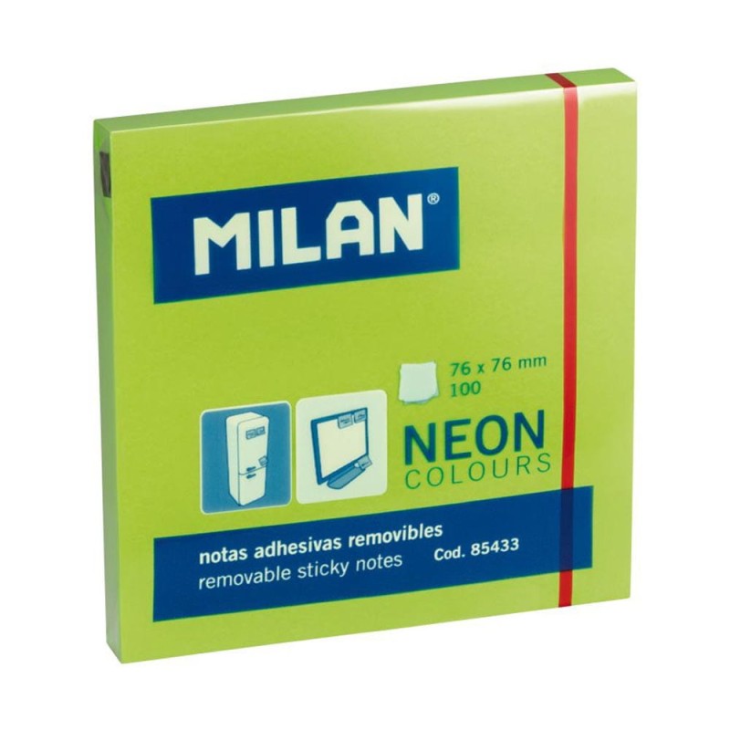 Karteczki samoprzylepne Milan Neon 100 szt.