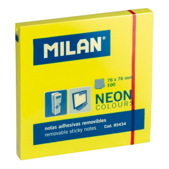 Karteczki samoprzylepne Milan Neon 100 szt.