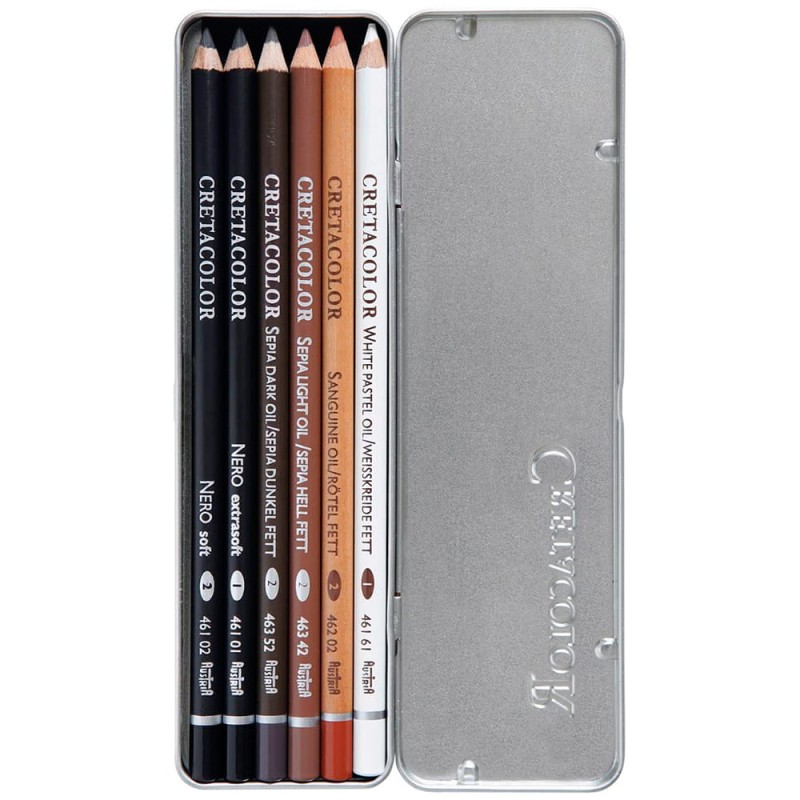 Artset Cretacolor Oil Pencils Pocket Set - 6 szt.  02