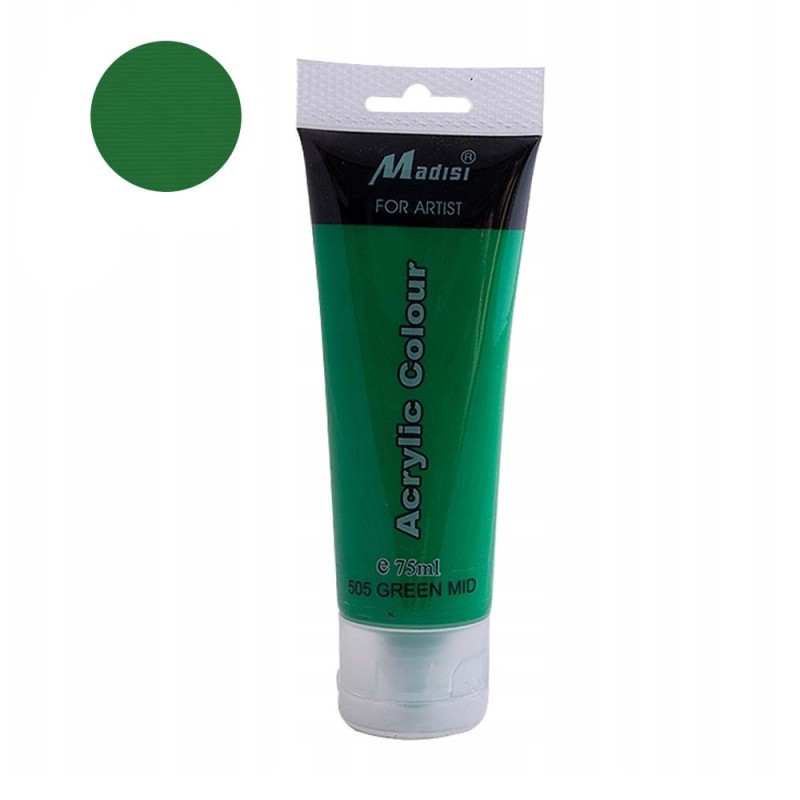 Farba akrylowa Madisi 75 ml - 505 Green mid