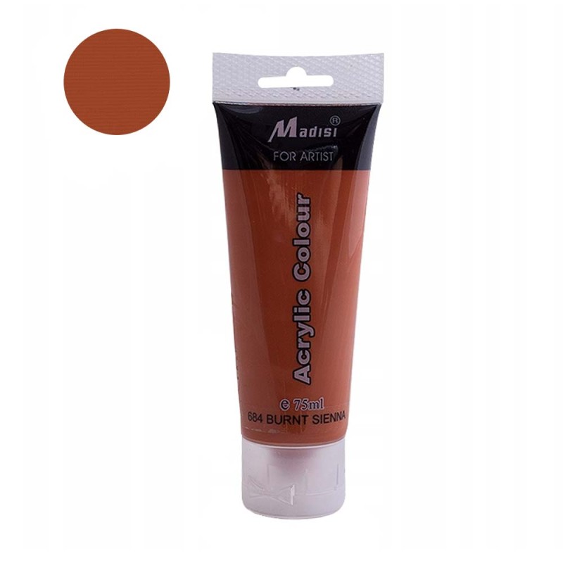 Farba akrylowa Madisi 75 ml - 684 Burnt sienna