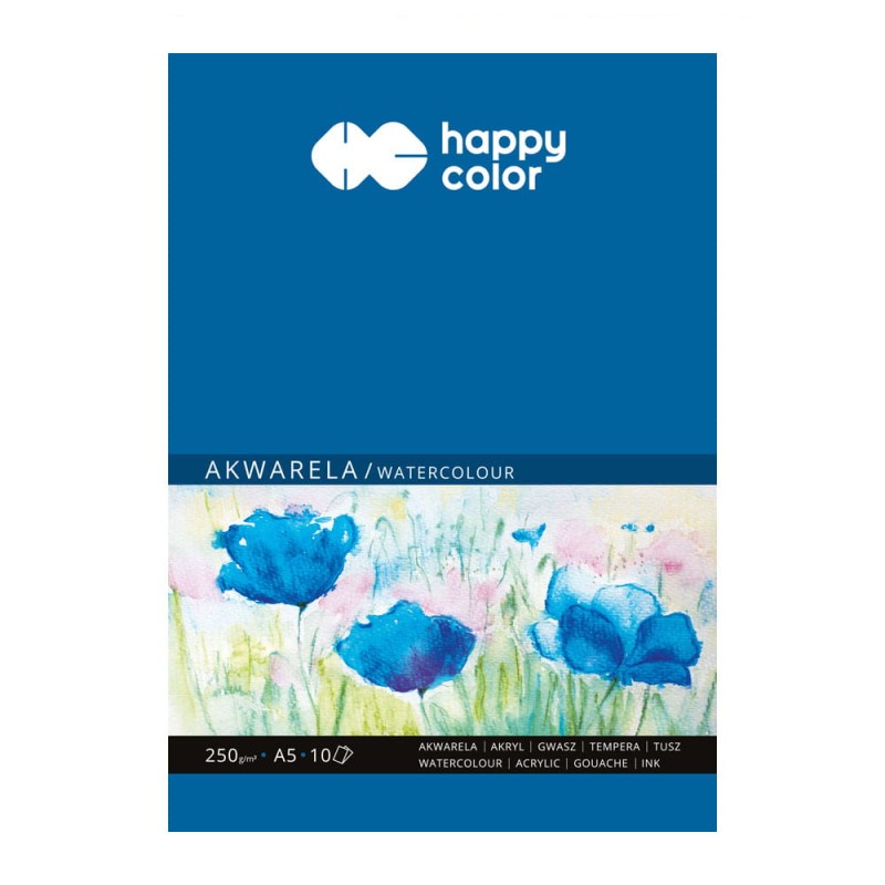 Blok do akwareli Happy Color Maki - A5, 250 g, 10 ark 01