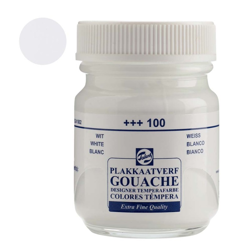 Farba Gouache Extra Fine Talens 50 ml - 100 White