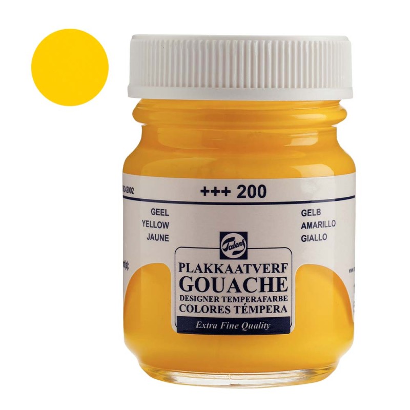 Farba Gouache Extra Fine Talens 50 ml - 200 Yellow