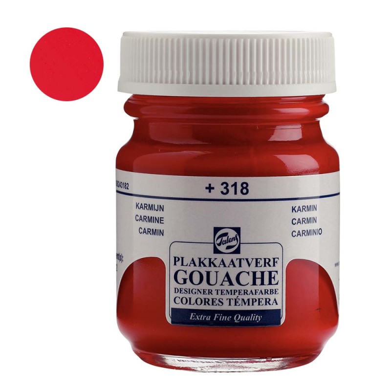 Farba Gouache Extra Fine Talens 50 ml - 318 Carmine