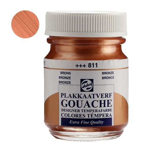 Farba Gouache Extra Fine Talens 50 ml - 811 Bronze