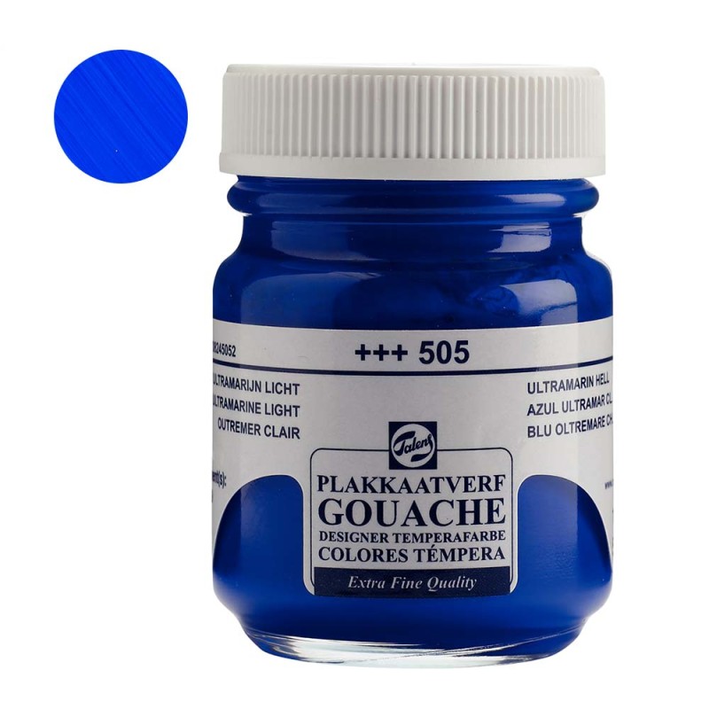 Farba Gouache Extra Fine Talens 50 ml - 505 Ultramarine light