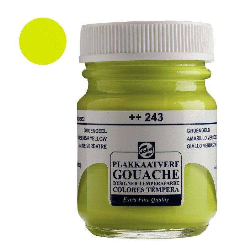 Farba Gouache Extra Fine Talens 50 ml - 243 Greenish yellow