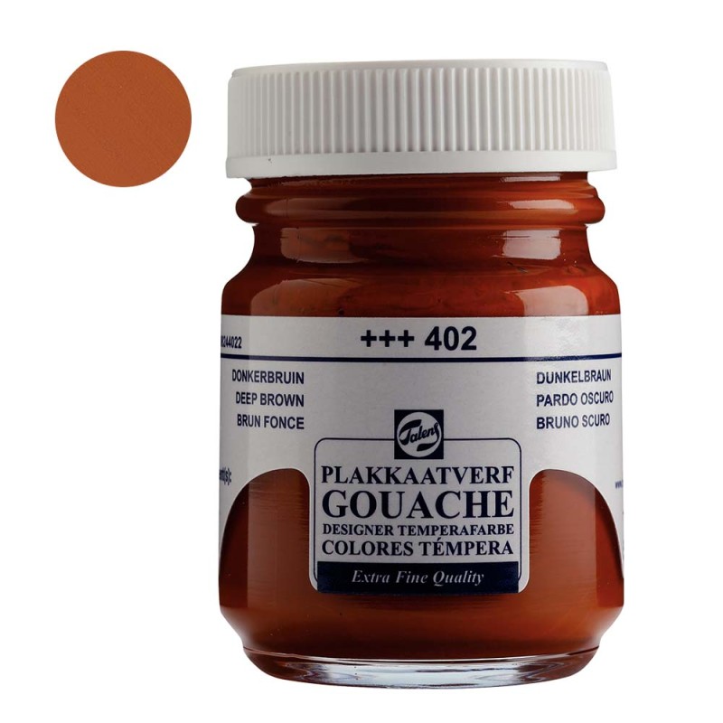 Farba Gouache Extra Fine Talens 50 ml - 402 Deep brown
