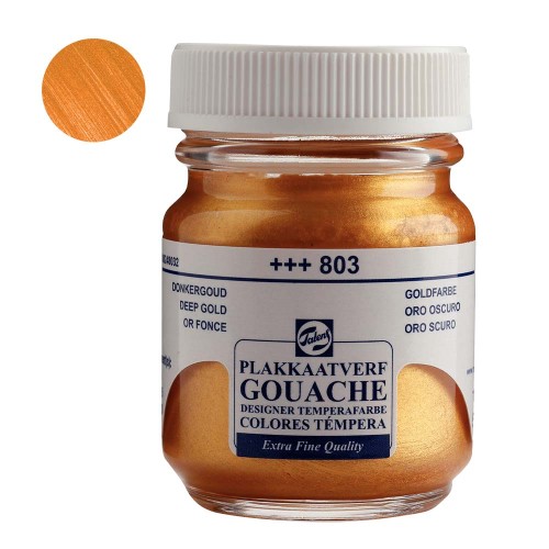 Farba Gouache Extra Fine Talens 50 ml - 803 Deep gold