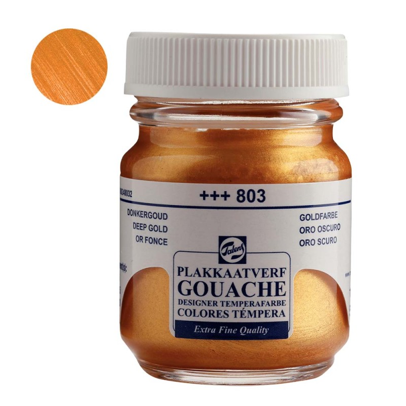 Farba Gouache Extra Fine Talens 50 ml - 803 Deep gold