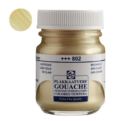 Farba Gouache Extra Fine Talens 50 ml - 802 Light gold