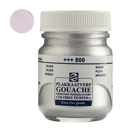 Farba Gouache Extra Fine Talens 50 ml - 800 Silver