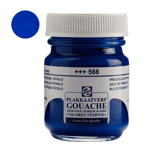 Farba Gouache Extra Fine Talens 50 ml - 566 Prussian blue (phthalo)