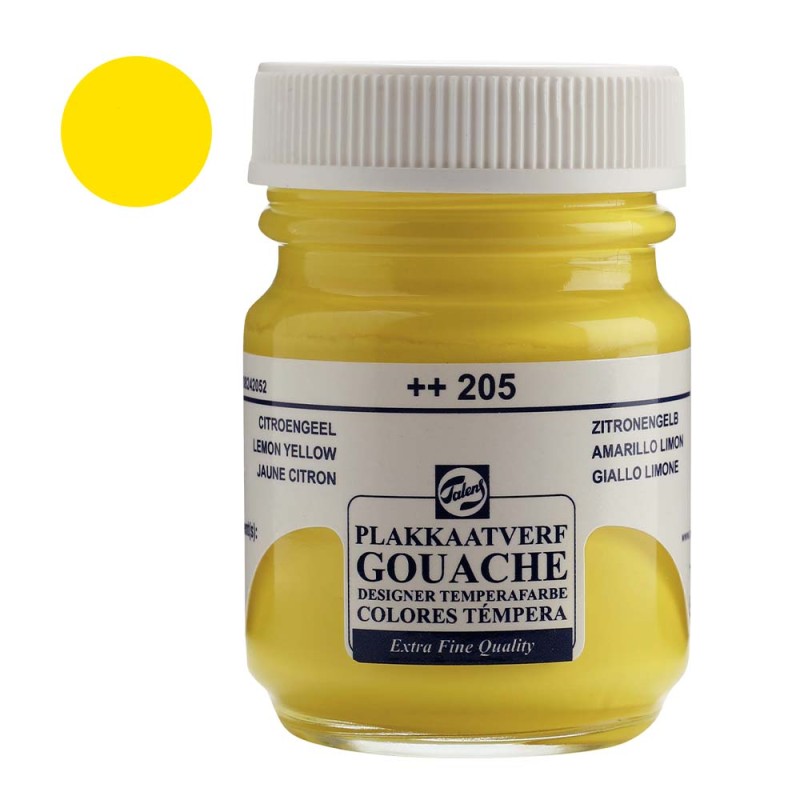 Farba Gouache Extra Fine Talens 50 ml - 205 Lemon yellow (primary)
