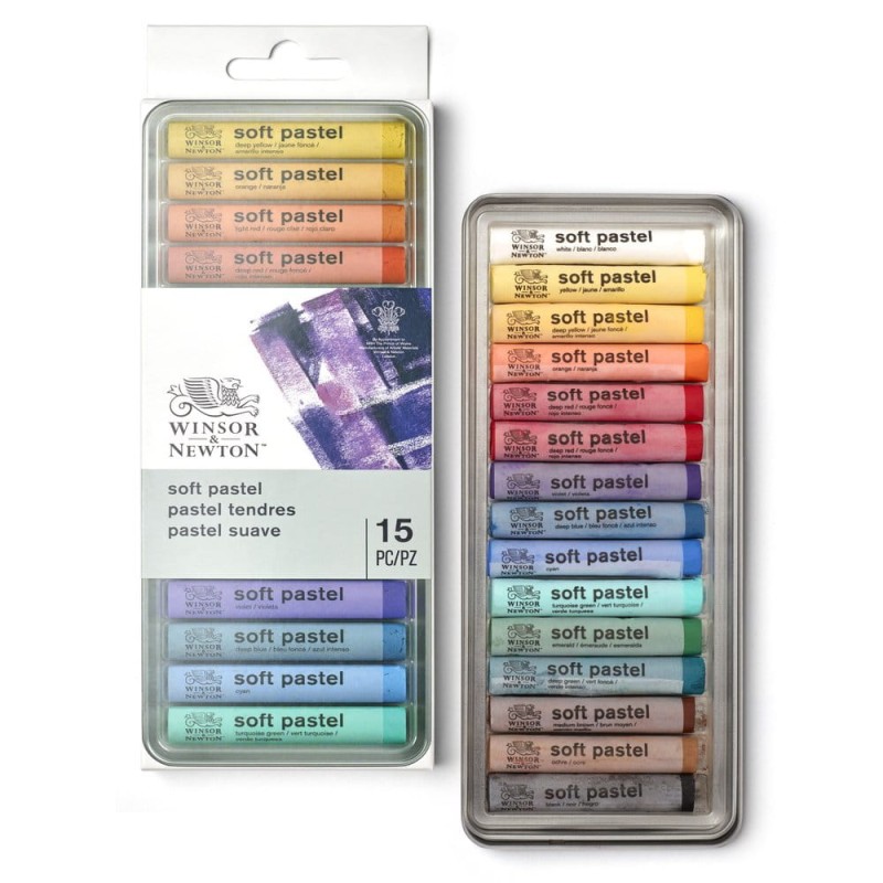 Pastele suche Soft Pastel Winsor &amp; Newton 15 szt
