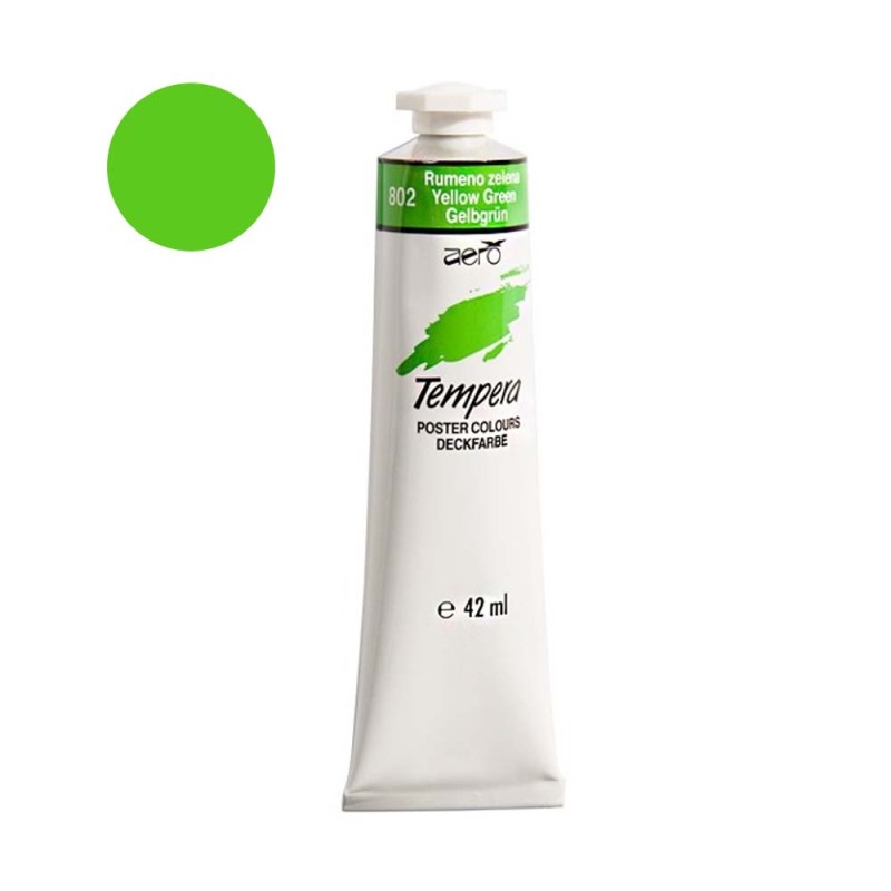Farba tempera Aero 42ml - 802 Yellow Green