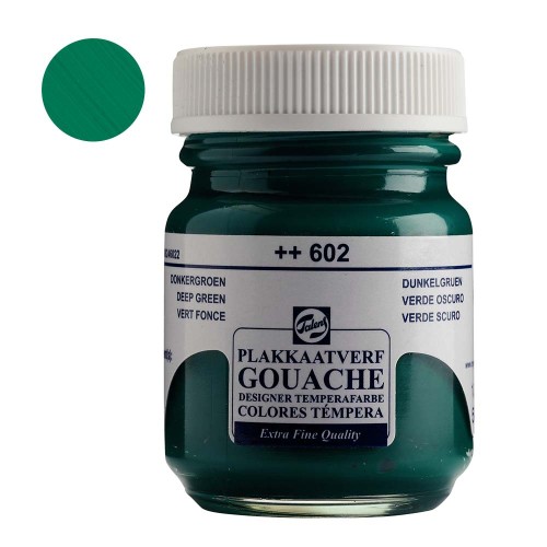 Farba Gouache Extra Fine Talens 50 ml - 602 Deep green