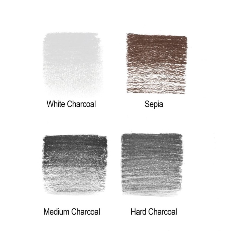 Zestaw węgli i sepii w ołówku W&amp;N Studio Collection - 5 elementów