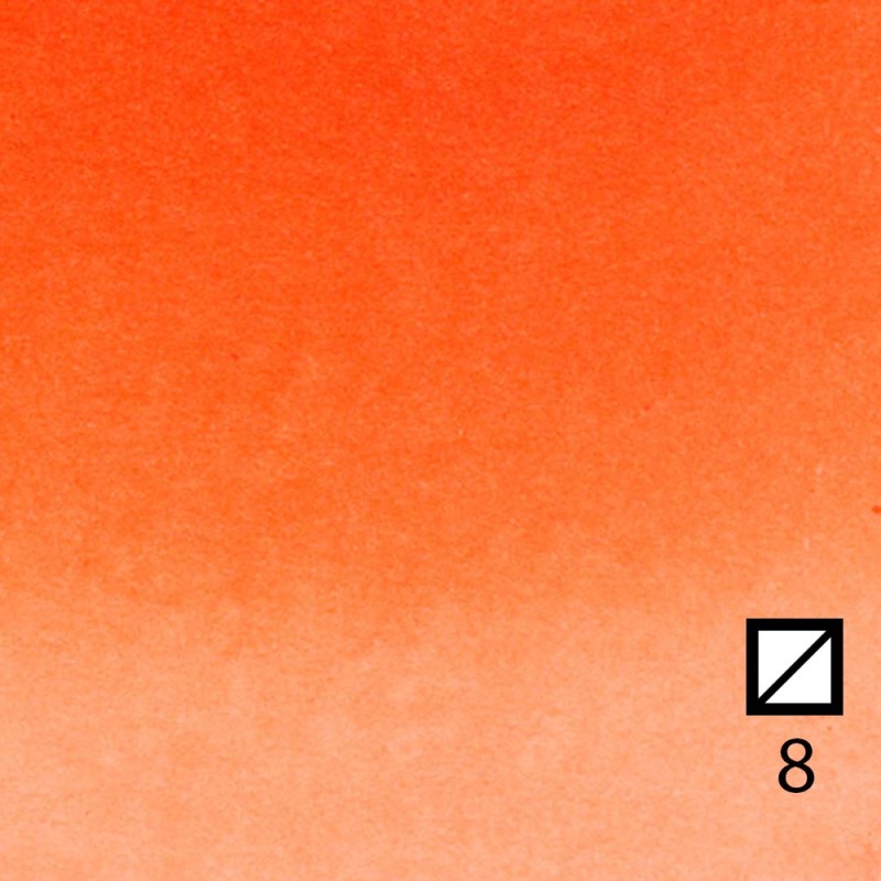 Farba akwarelowa Renesans kostka - 09 Kadmium pomarańczowy