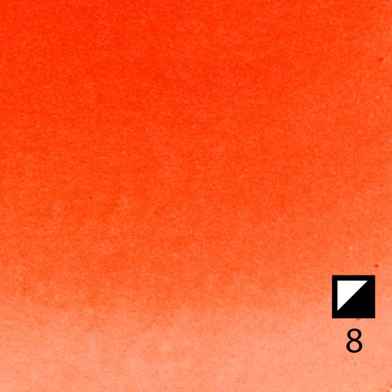 Farba akwarelowa Renesans kostka - 10 Cynober