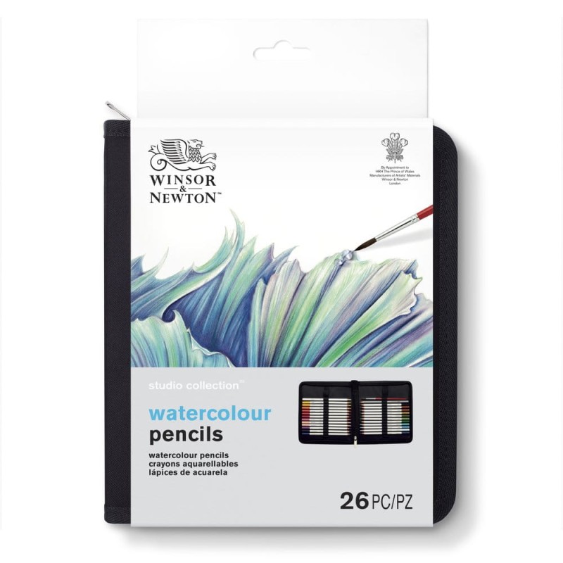 Zestaw kredek  akwarelowych Studio Collection Watercolour Pencils Wallet Set 27 el. Winsor &amp; Newton 2090005