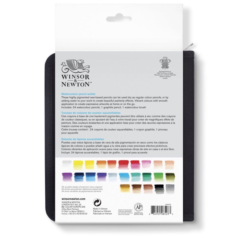 Zestaw kredek  akwarelowych w piórniku Studio Collection Watercolour Pencils Wallet  Winsor &amp; Newton