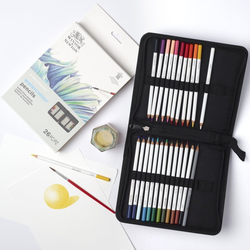 Zestaw kredek  akwarelowych w piórniku Studio Collection Watercolour  Winsor &amp; Newton